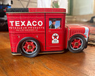 Texaco Red Truck Coin Bank Tin 1993 Gas & Oil Advertising Reproduction — photo 1