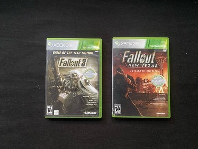 Bethesda Fallout 3 GOTY & Fallout New Vegas Ultimate (Xbox 360) w/Manual M
