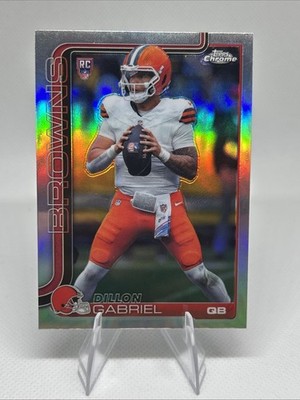 2025 Topps Chrome Football Dillon Gabriel RC Refractor #317 Browns