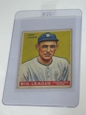 1933 GOUDEY #81 SAM JONES UNGRADED VERY GOOD CHICAGO WHITE SOX PITCHER