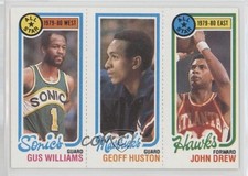 1980-81 Topps Gus Williams Geoff Huston John Drew #5-67-12 05v0