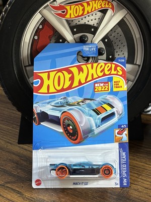 Hot Wheels HW Speed Team 4/5 Mach It Go 71/250 Best For Track 2022 Blue