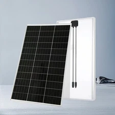 200W 12V Solar Panel 2PCS 100W RV Camper Van Caravan Commercial Industrial Boat 