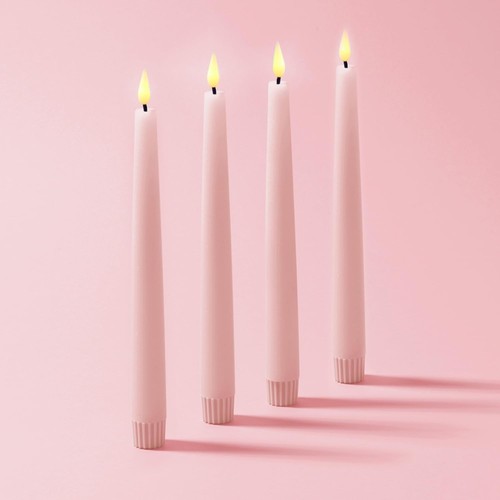 Elegant 9-Inch Flameless Taper Candle Set - Ideal for Events and Home Decor - Picture 3 of 11
