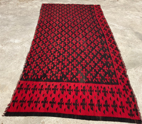 Vintage Traditional Handmade Beautiful Turkish Kilim Floor Rug Carpet 321x138 cm