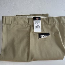 Dickies Men  s Original Fit 874 Work Pants Khaki Size 44x32