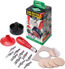 Essdee Lino Cutter and Stamp Carving Kit (10 Cutters and 4 Carving Stamps)