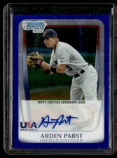 2011 Bowman Draft Picks & Prospects #AA-AP Arden Pabst Chrome 16U USA Autographs