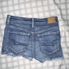 American Eagle Outfitters Next Level Stretch Denim Cut Off Shorts Blue Size 4 — photo 2