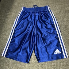 Adidas Shiny Silky Dazzle Basketball Shorts Blue 671