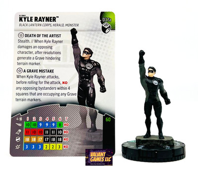 DC Heroclix Kyle Rayner #017a w/ Card Lantern Legacy Set