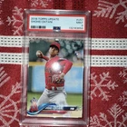 2018 Topps Update #US1 Shohei Ohtani PSA 9 pitching in red shirt