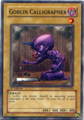 Goblin Calligrapher - SOD-EN004 - Common - 1st Edition - Damaged