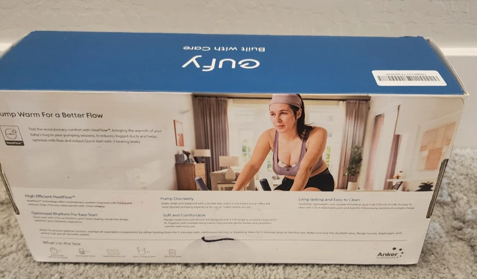 Extractor de leche portátil con calefacción Eufy E20 3 niveles de calor ~ usado Foto 3 de 4