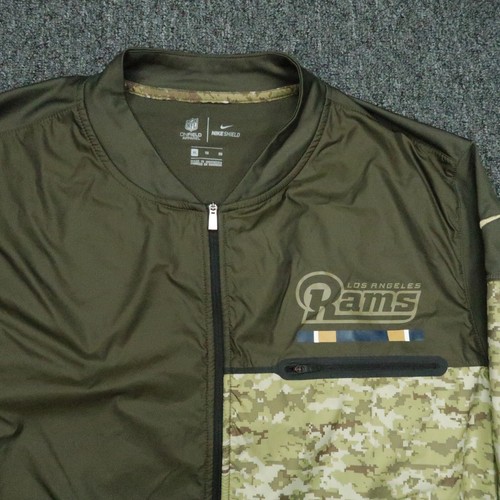 Los Angeles Rams Pullover Men Extra Large Green Nike Shield Salute To Service XL - 第 2/12 張圖片