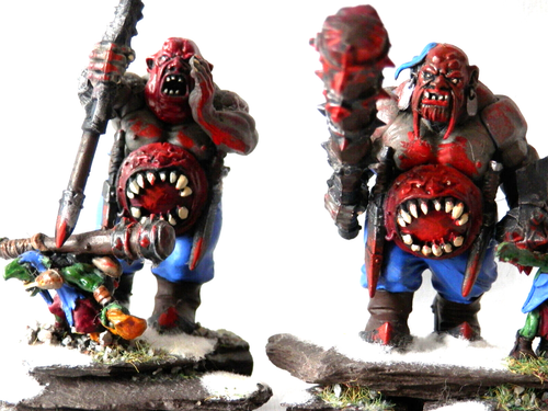 A23 WARHAMMER OGRE KINGDOMS ARMY - PAINTED IRONGUTS PLASTIC MODELS - Picture 4 of 4