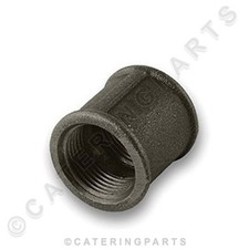FEMALE IRON SOCKET 3/4" BSP BLACK MALLEABLE PIPE FITTING STRAIGHT GAS CONNECTOR