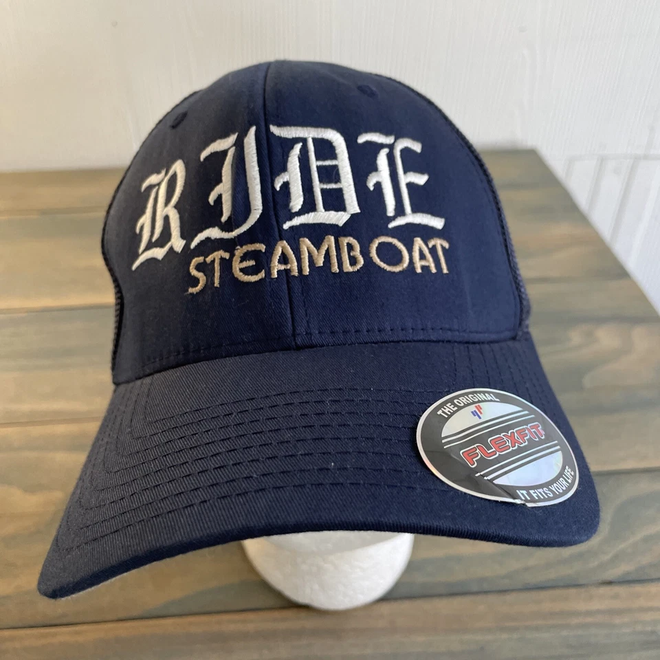 Шляпа Rick Rude Steamboat Dragon вышитая WWF Yupoong синяя сетка Flexfit (HT6) - Изображение 2 из 4