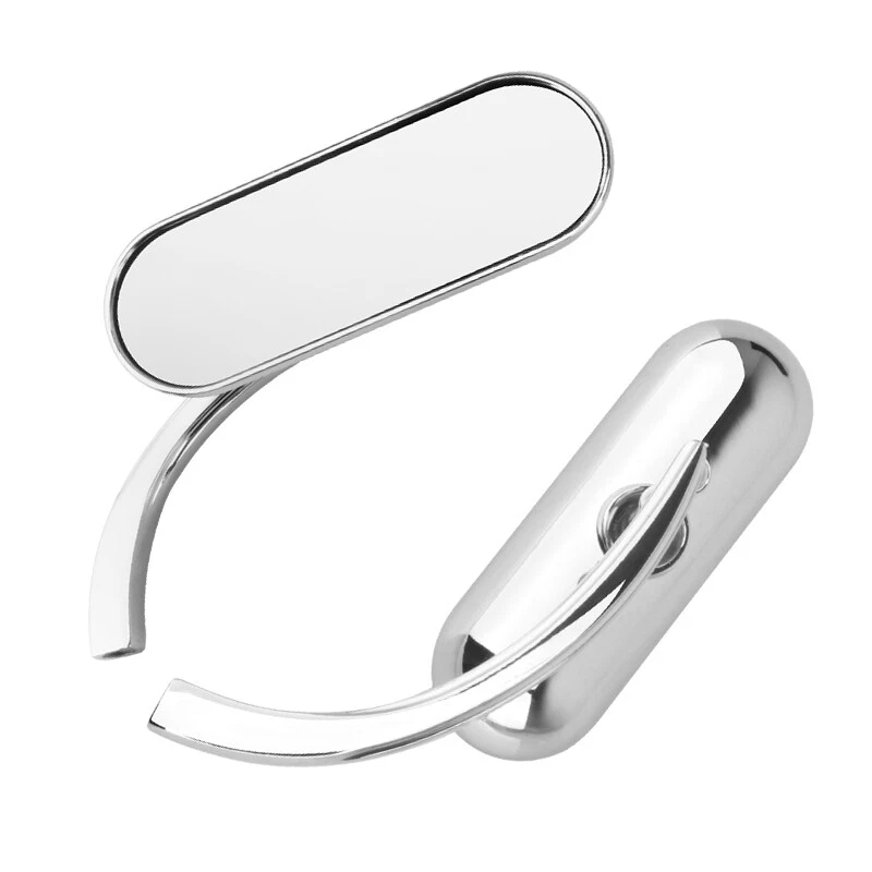 Chrome Rear View Mirrors Fit For Harley Touring Road King Electra Glide Softail Foto 4 de 4