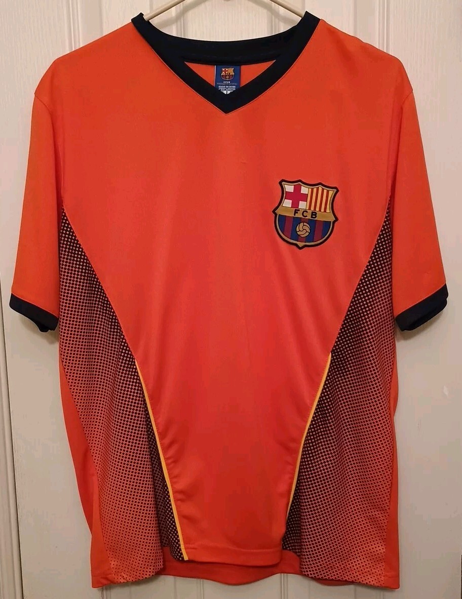 FC Barcelona FCB Barça Bright Orange Soccer Football Futbol Jersey