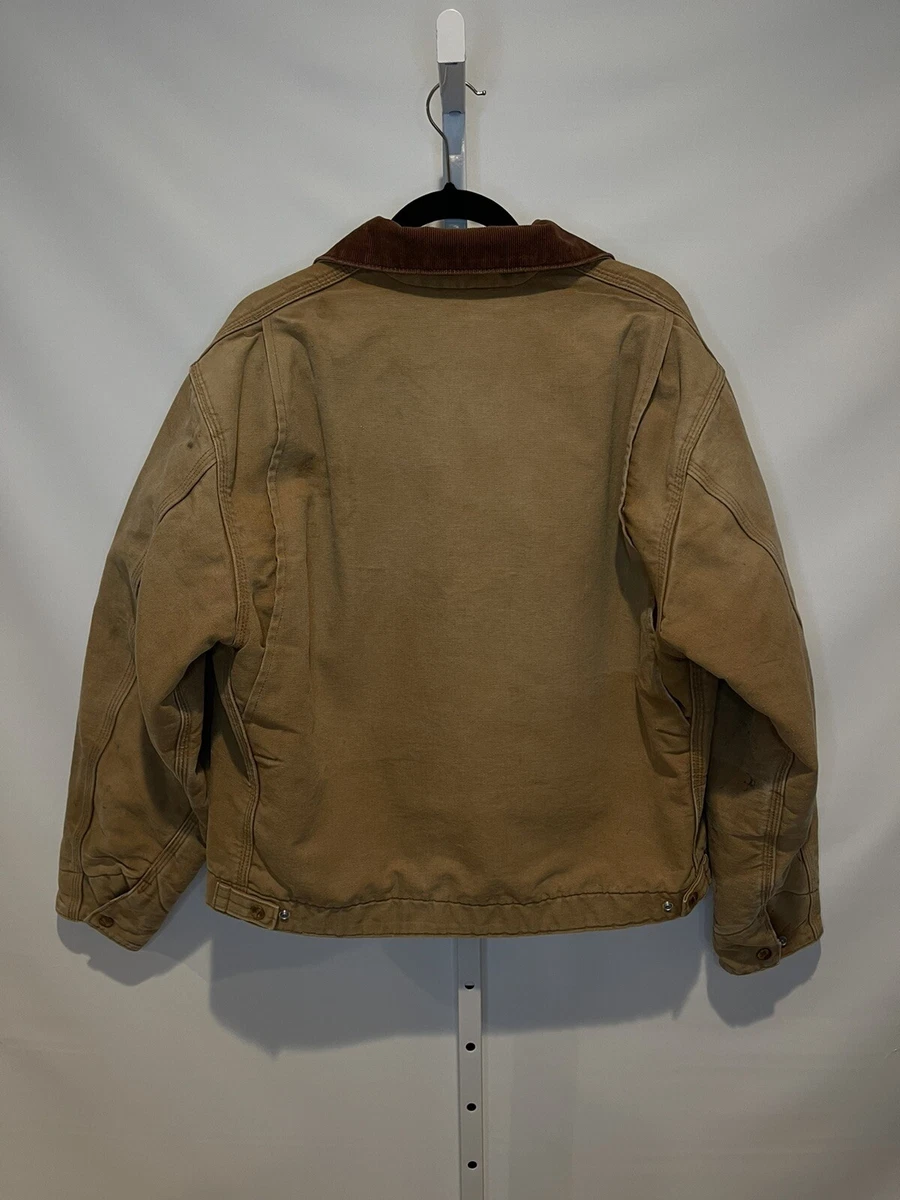 VTG Carhartt J001 Detroit Jacket Union Made USA Blanket-Lined Firm