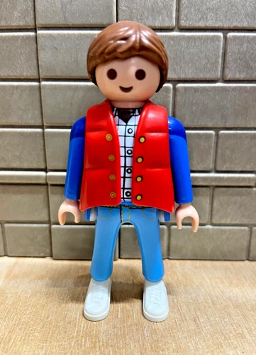 PLAYMOBIL Back to the Future Movie Marty McFly Young 3 CUSTOM RARE VINTAGE