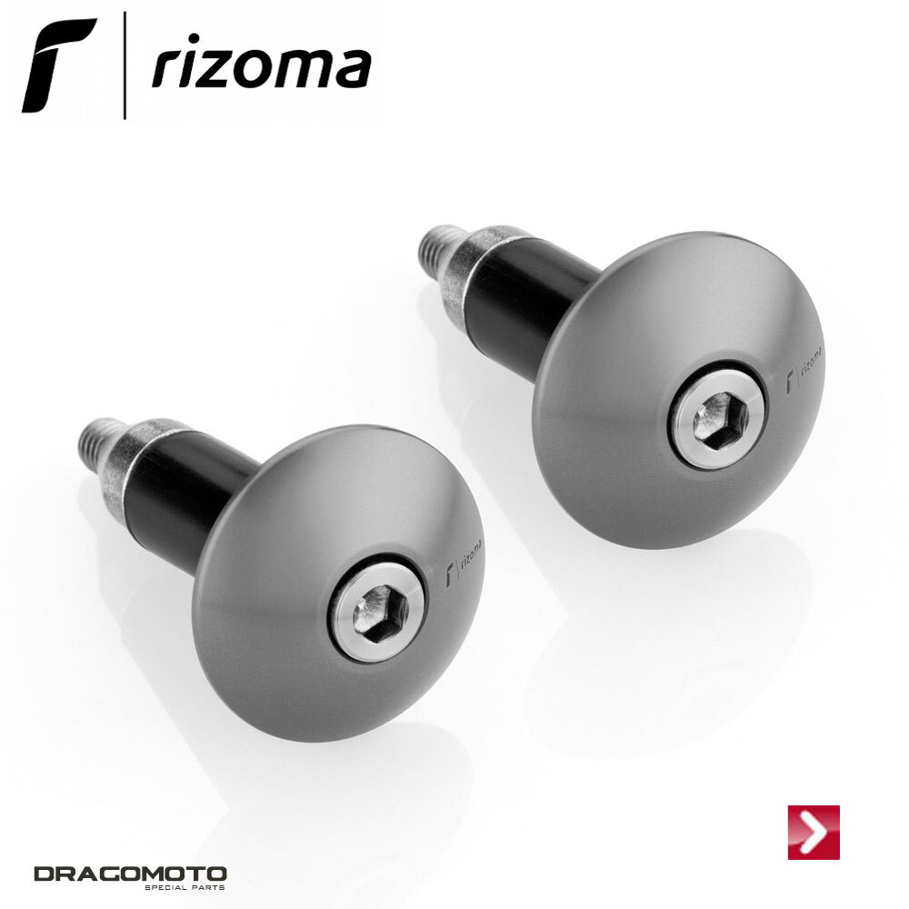 Embouts guidon VESPA GTS 300 Hpe 2019 RIZOMA MA531D contrepoids gris