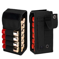 16 Rounds Shotgun Shotshell Ammunition Reload Molle Pouch Holder for 12/20 Gauge