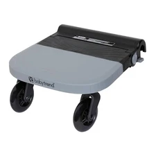 Durable Black Ride-On Stroller Board with Smooth Glide Wheels - 50 lbs Capacity