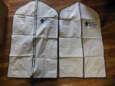 2 plastikowe torby na odzież vintage, szpital reklamowy w Nebrasce świetny / używany stan