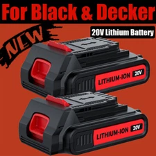 2Pack 20V Lithium-ion 2AH Battery for BLACK+DECKER 20 Volt LBXR20 LBX20 LB20 USA