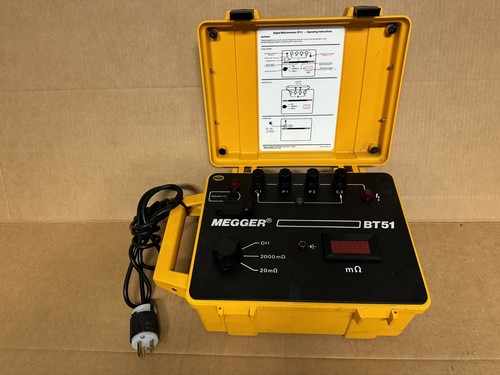 Megger BT51- Digital Milliohmmeter-Operating instructions