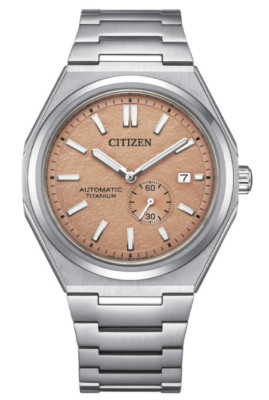 Citizen Titan Automatik Silber Zifferblatt Lachs _NJ0180-80Z