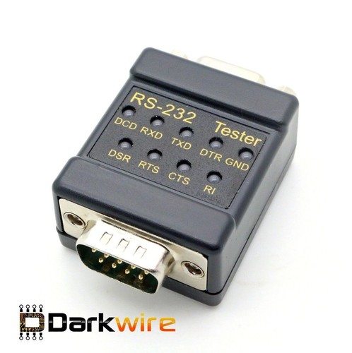RS232 Tester LED Link Tester DB-9 Male to DB-9 Female - dual colour LED's - 第 1/2 張圖片