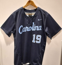 Nike UNC North Carolina Tar Heels Baseball Jersey Men's Size L Navy Blue BQ2868