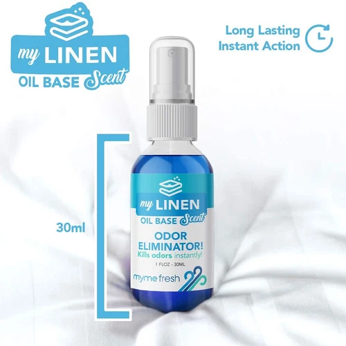 2x LINEN Air Freshener Scent Concentrated Spray Car Odour Eliminator MyMe Fresh - Picture 2 of 24