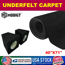 1.8 2MM Black Non-Woven Fabric for Carpet Home,RV Boat Truck Car Trunk Liner