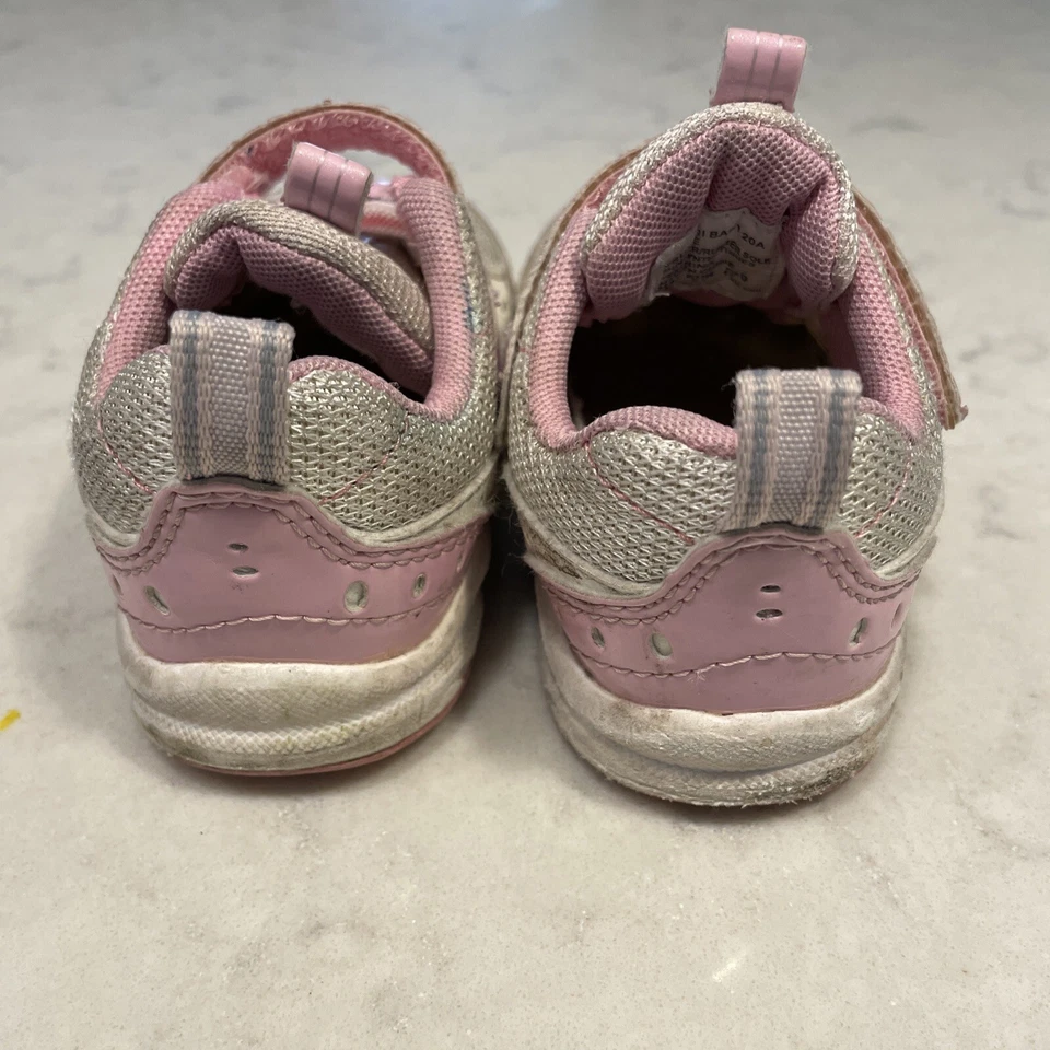 Tsukihoshi Tenis Niño Pequeño Caminante Rosa Niñas Tenis Zapatos Talla 5.5 Gancho Lazo Foto 2 de 4