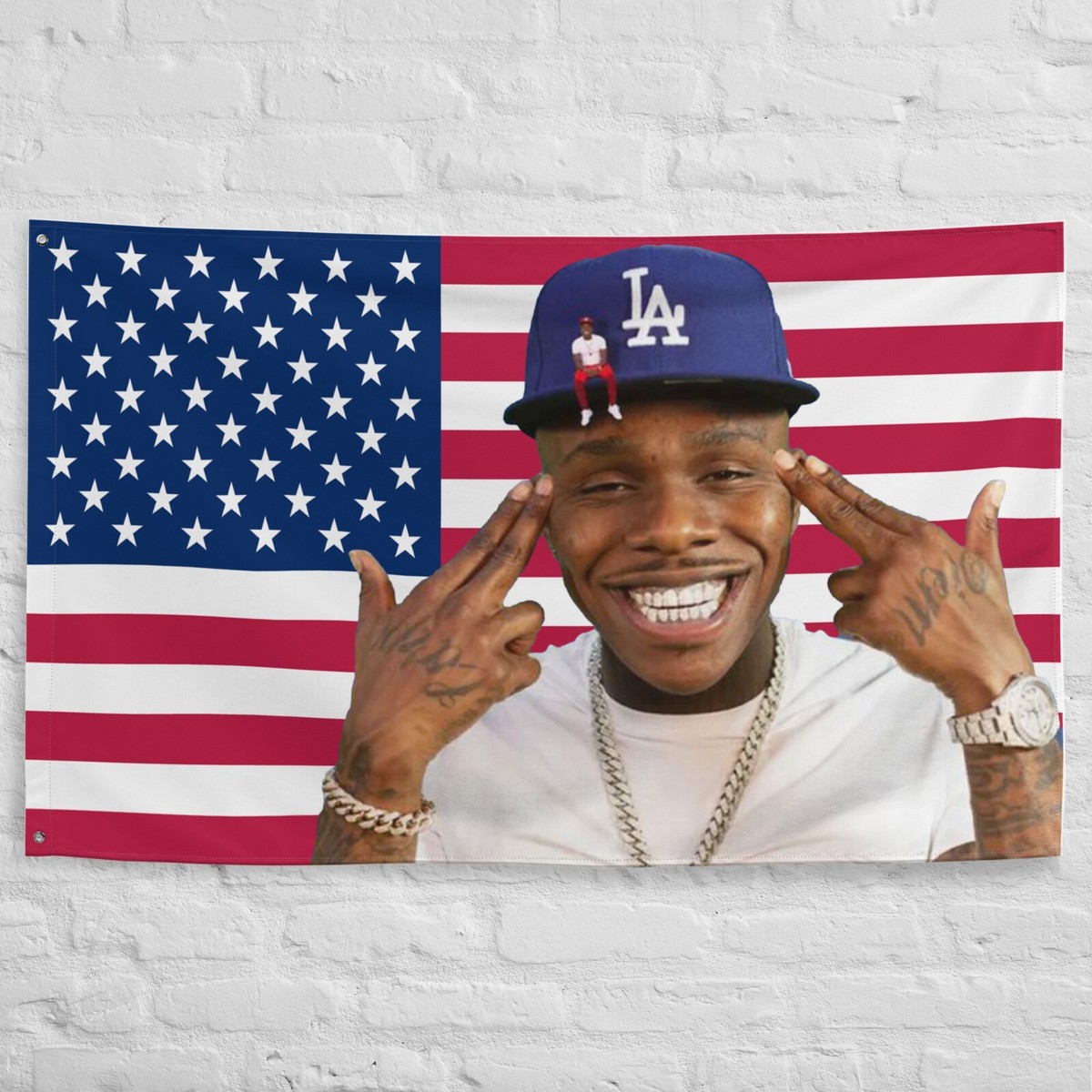 Flag Dababy Tapestry Blame It On Baby Da Baby Album Cover