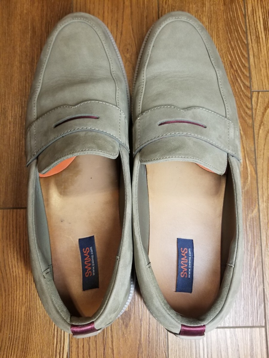 SWIMS Penny Loafers in Olive Green Men\'s Sz 10 Swims | Shoes | Swims Slipon Penny Loafers Drivers Size Us  main image 2