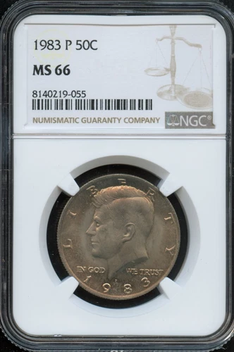 NGC - Kennedy Half Dollar - 50c - 1983 P - MS - 66