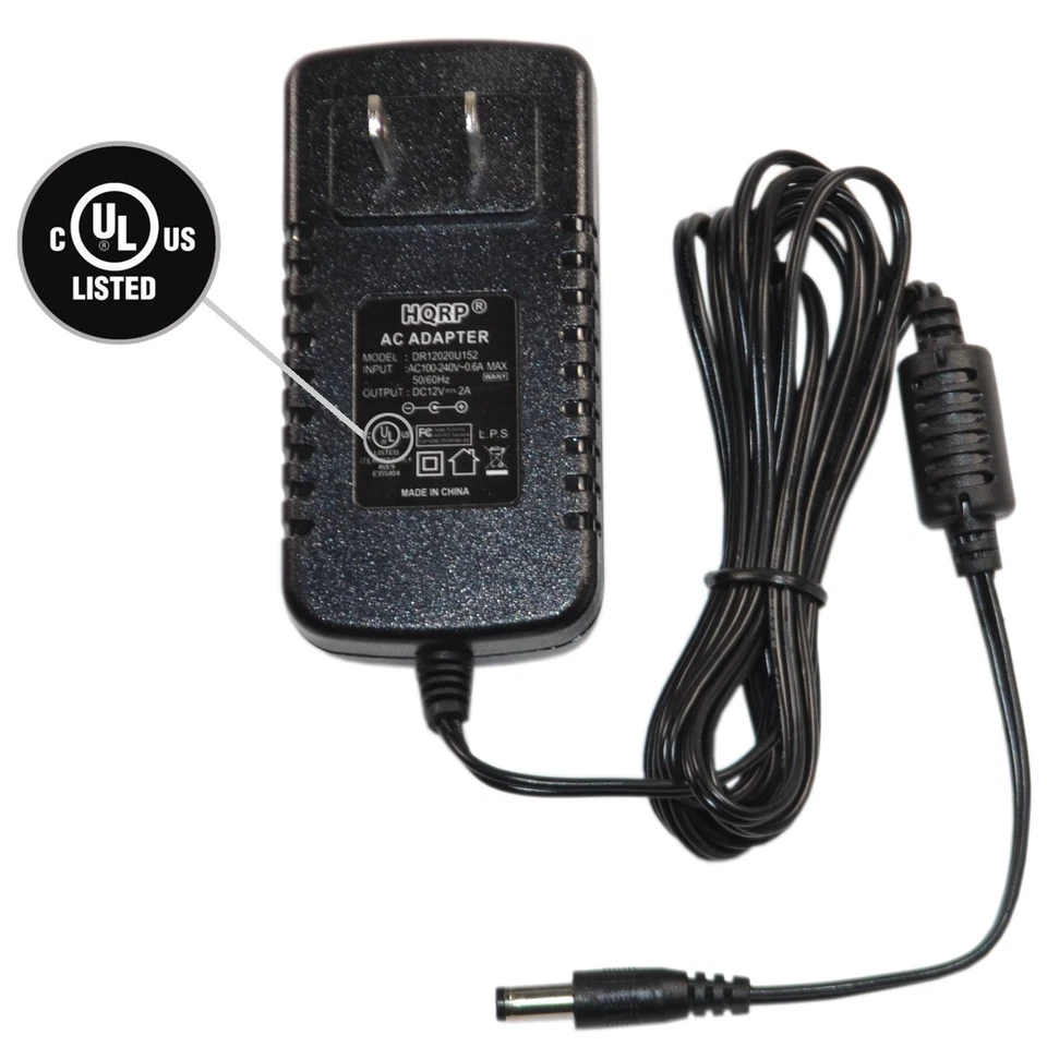 HQRP 12V AC Power Adapter for Uniden BC350 BC350C BC350A BC355A BC355C Scanner — 第 2/4 张图片