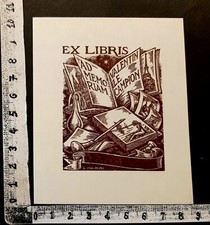 WUNDERKAMMER EXLIBRIS 840 " VALENTIN LE CAMPION " - * GIOVANNI MAININI * - X