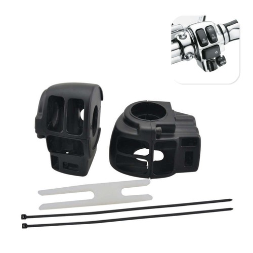 Matte Black Hand Control Switch Housing Covers For Harley Road King FLHR/I 02-13 - Picture 19 of 19