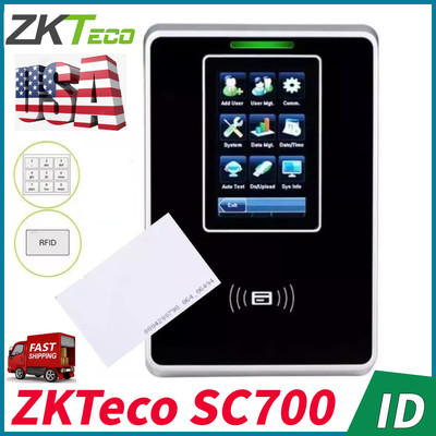 US ZKTeco SC700 TCP/IP USB 125Khz RFID Card Access Control Time Clock Attendance