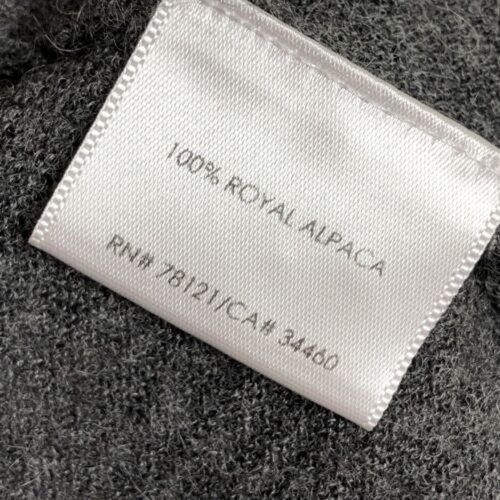 Eileen Fisher Cardigan Sweater XS S? 100% Royal Alpaca Gray Drapey Open Front - Picture 4 of 5
