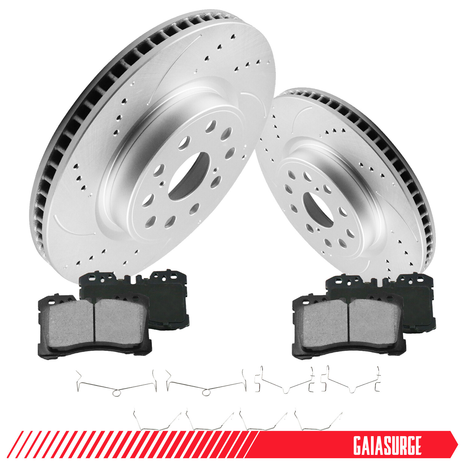 334mm Front Disc Brake Rotors + Ceramic Pads For RWD 2006 - Foto 2