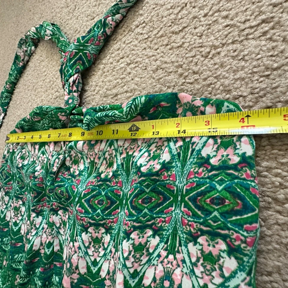 BCBGMaxAzria 女式连衫裤吊带花卉热带尺寸 S — 第 3/4 张图片