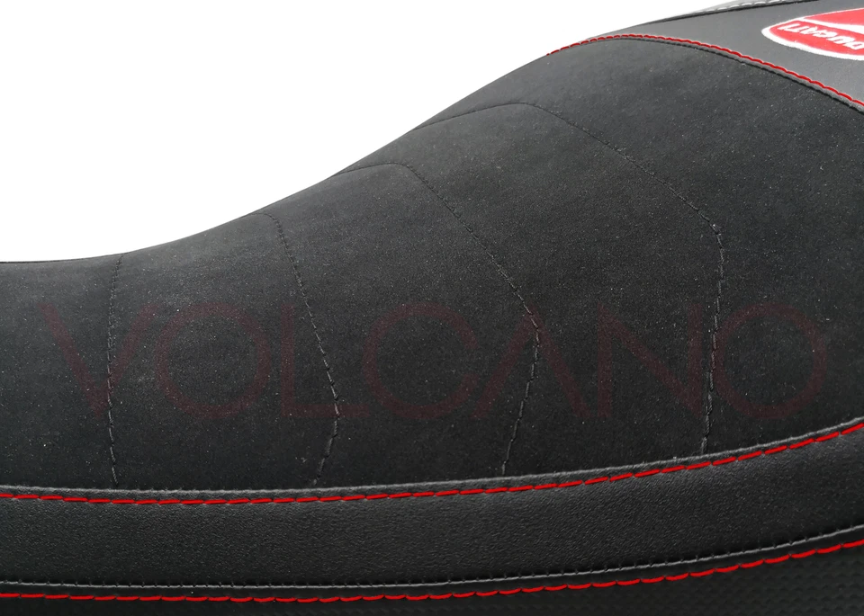 Ducati Hypermotard 796/1100 2007-2012 Volcano Design Sitzbezug Rot Rutschfest - Bild 2 von 4