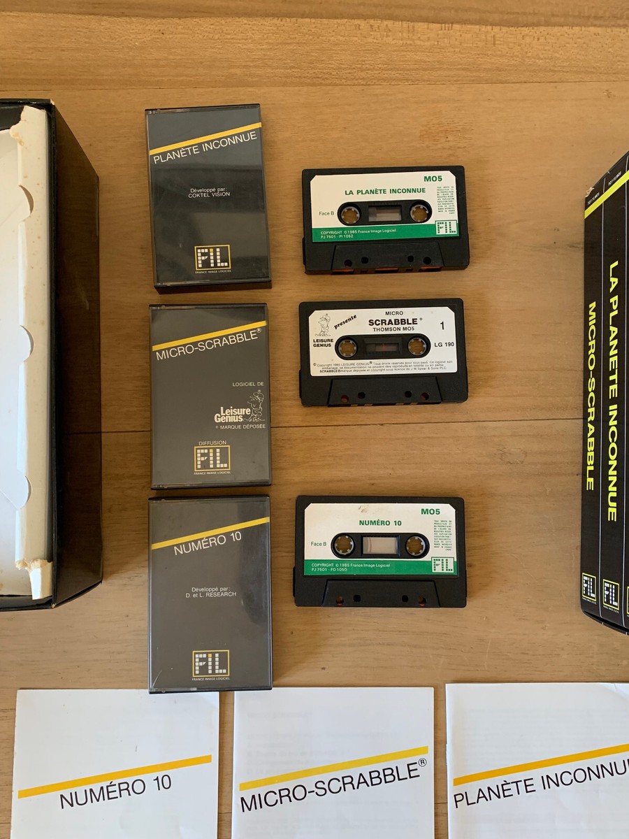 LOT 4 JEUX Thomson K7 Cassette TO7 TO7/70 TO8 TO9 Noix de coco Sauterelle Ronde EUR 29,99 - FR